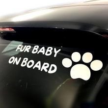Load image into Gallery viewer, Fur Baby on Board - Vinyl Car Sticker
