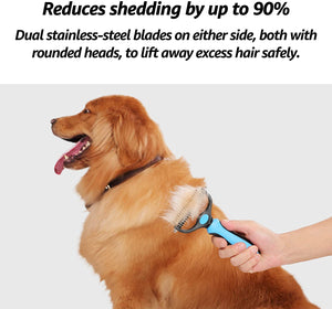 Professional Grooming & Deshedding Comb - Removes Tangled & Matted Fur!