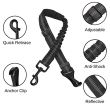 Load image into Gallery viewer, Anchor Latch Adjustable Anti-Shock Dog Seat Belt
