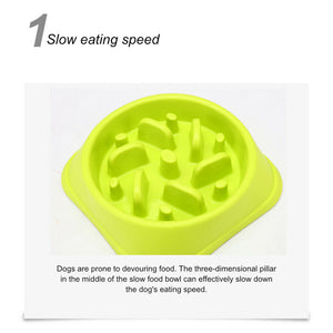 Slow Eating Dog Bowl - Perfect For Wet & Dry Food!